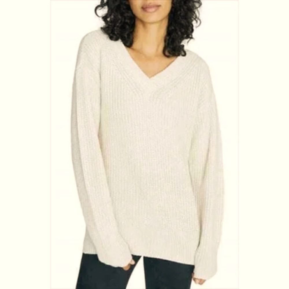 🔆 SANCTUARY 🔆Austin Shaker Stitch Long Length Sweater - [size Medium, Ivory]